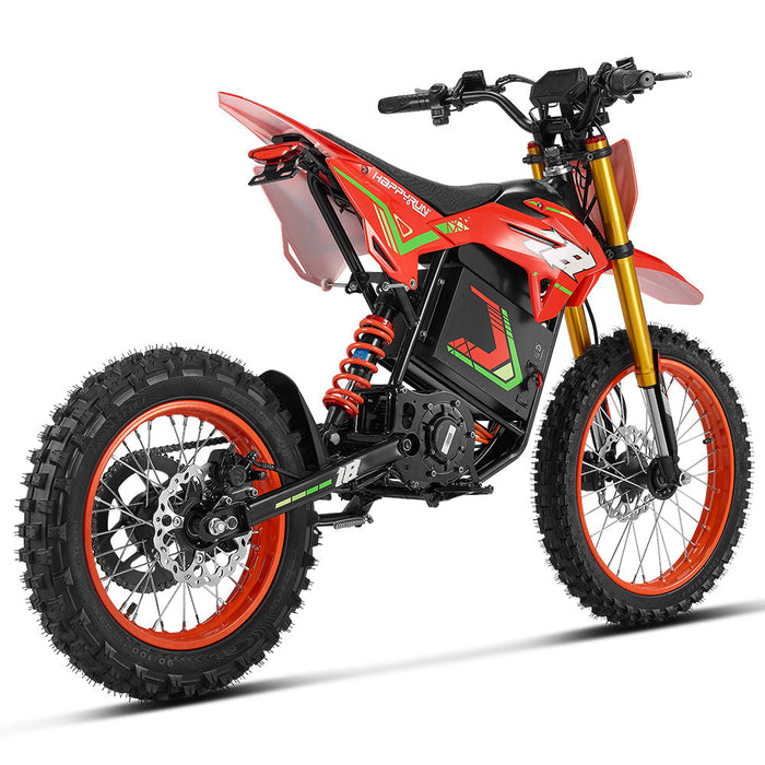 HappyRun | F18 Mid-Drive Electric Dirt Bike for Teens & Adults