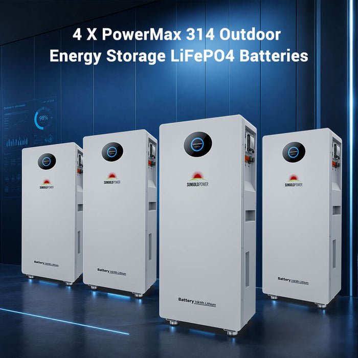 SunGoldPower Off-Grid Solar Kit 24kW 48V 61.44-64.28kWh 31 x 590W - FR-24K60CP/FR-24K64PM