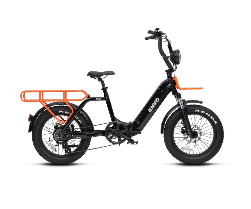 ENVO Flex Overland Folding Cargo Electric Bike 500W Dual Battery Ready