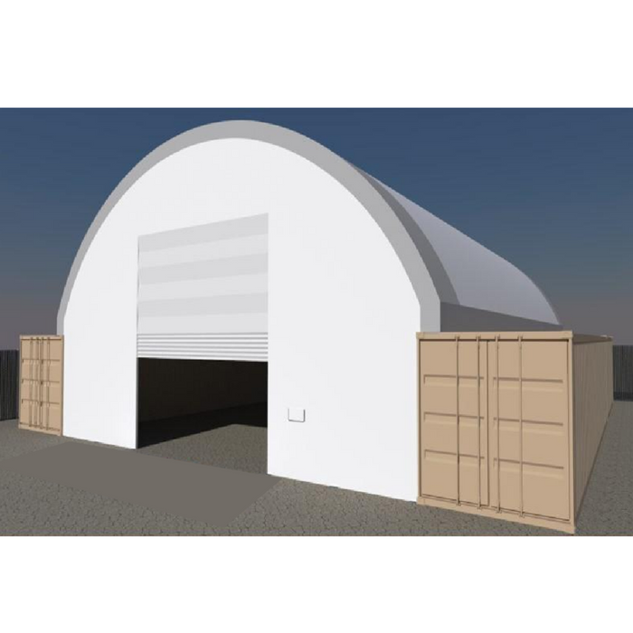 Front Wall with Winch door for Container Canopy Shelter 40'x40'x15'