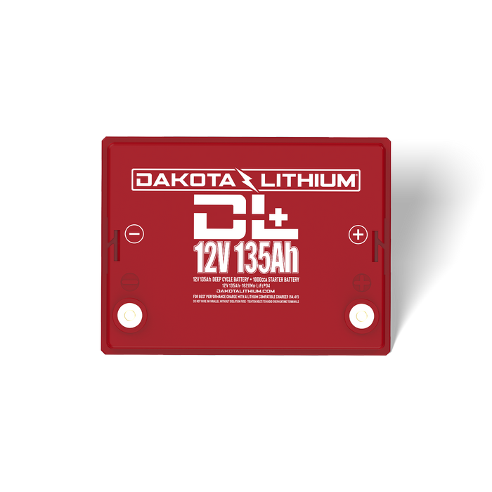 Dakota Lithium+ 12V 135Ah Dual Purpose 1000CCA LiFePO4 Battery