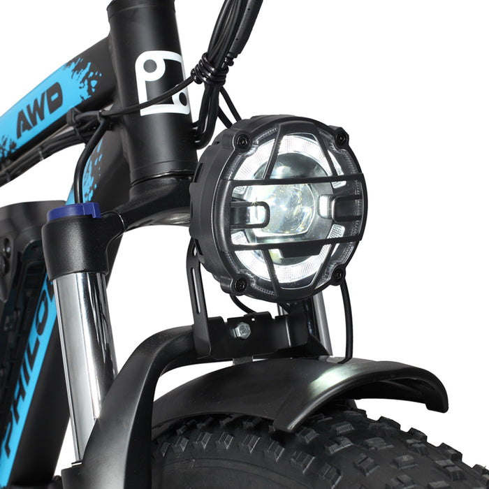 PHILODO Upgraded H8 60V Dual Motor Fat Tire Electric Bike 5000 Watts