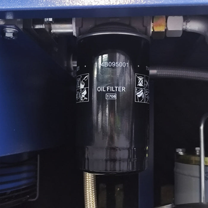 74CFM Rotary Screw Air Compressor, 20HP, 125PSI, 230V 3PHASE 60HZ