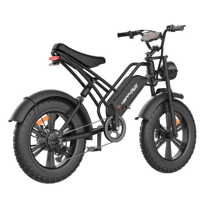 rollgood electric bicycle & scooter store HAPPYRUN Tank G50 20" Fat Tire Electric Bike 1500W Peak Motor 48V 18Ah — OffGrid Lux
