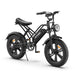 Black electric bike on a white background