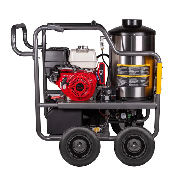 BE Power 4,000 PSI - 4.0 GPM Hot Water Pressure Washer with Honda GX390 Engine and General Triplex Pump - HW4013HG