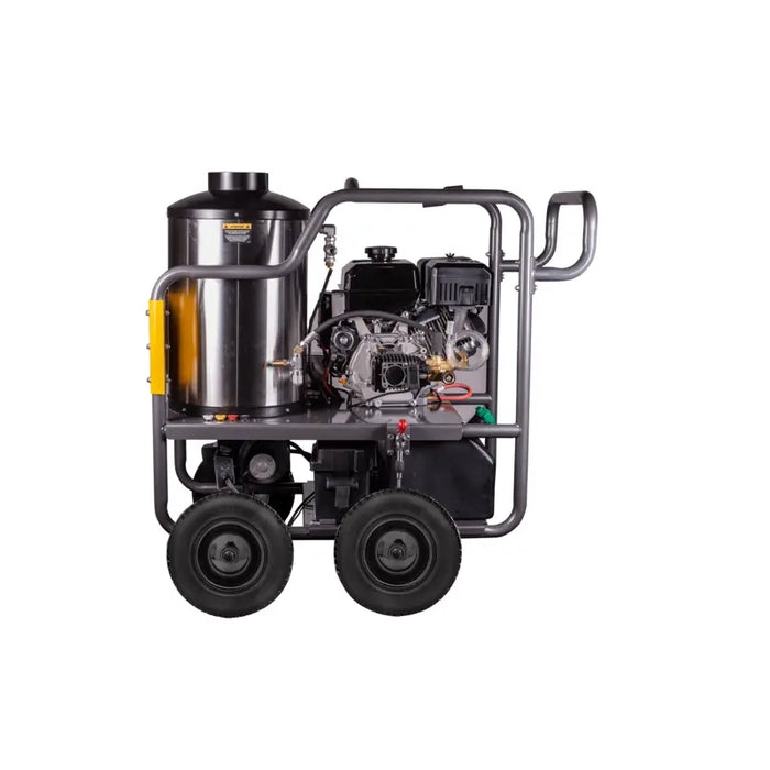 BE Power 4,000 PSI - 4.0 GPM Hot Water Pressure Washer with Powerease 420 Engine and AR Triplex Pump - HW4015RA