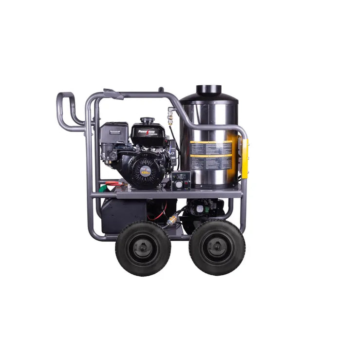 BE Power 4,000 PSI - 4.0 GPM Hot Water Pressure Washer with Powerease 420 Engine and AR Triplex Pump - HW4015RA