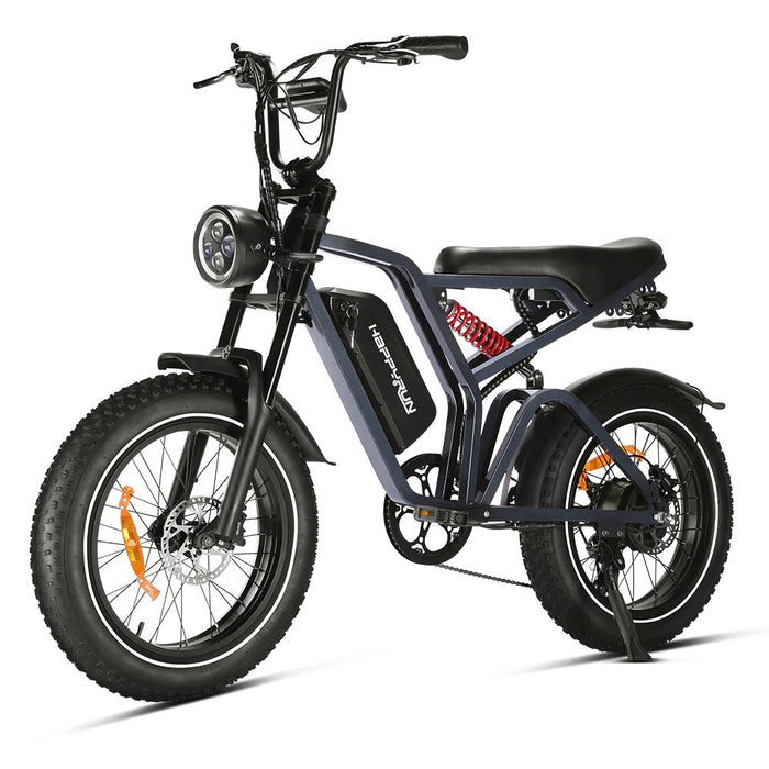 HAPPYRUN Tank G60Pro 20" Fat Tire Off Road Electric Bikes 2000W Peak Motors 48V 25Ah Battery