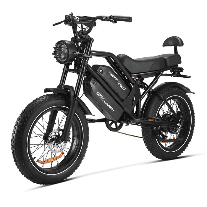 HAPPYRUN G70 20" Electric Cargo Bike 2000W Peak Motor 48V 20Ah+18Ah Dual Batteries