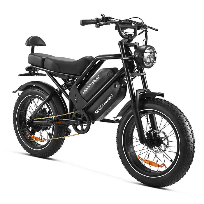 HAPPYRUN G70 20" Electric Cargo Bike 2000W Peak Motor 48V 20Ah+18Ah Dual Batteries