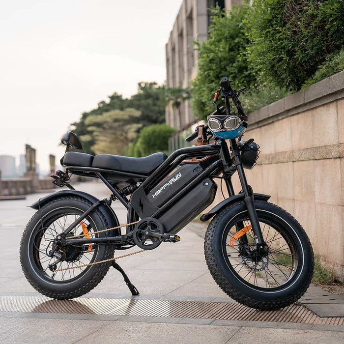 HAPPYRUN G70 20" Electric Cargo Bike 2000W Peak Motor 48V 20Ah+18Ah Dual Batteries