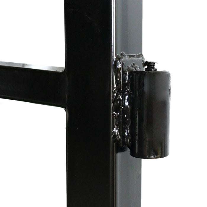 20x8 ft Steel Dual Swing Driveway Gate with Wider Goalposts