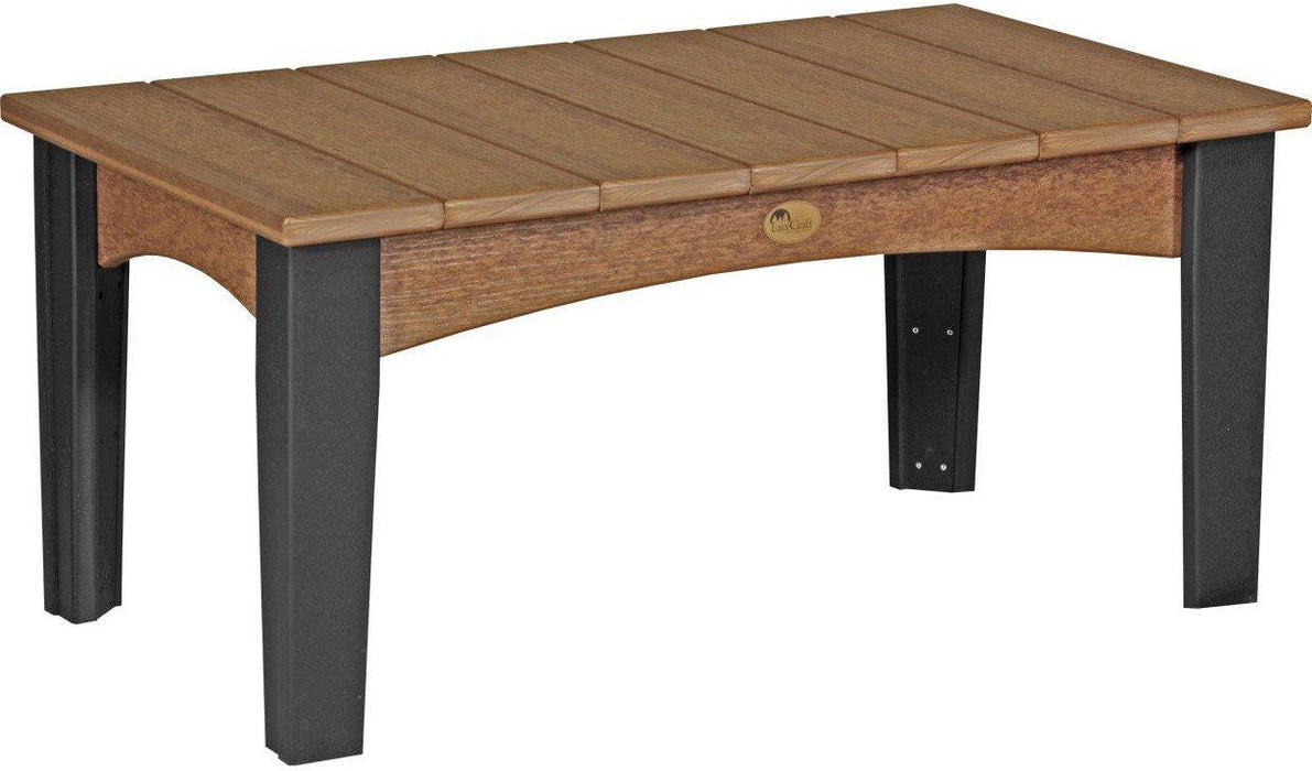 LuxCraft Recycled Plastic Island Coffee Table