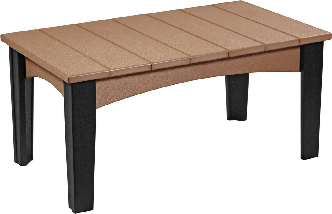 LuxCraft Recycled Plastic Island Coffee Table