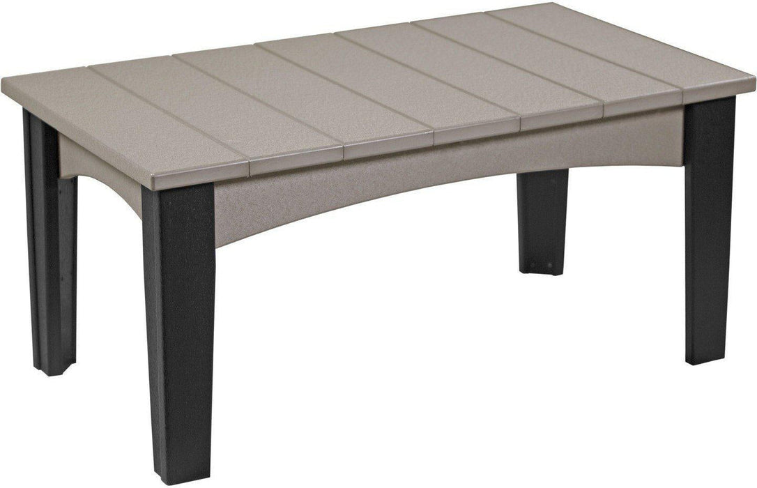 LuxCraft Recycled Plastic Island Coffee Table