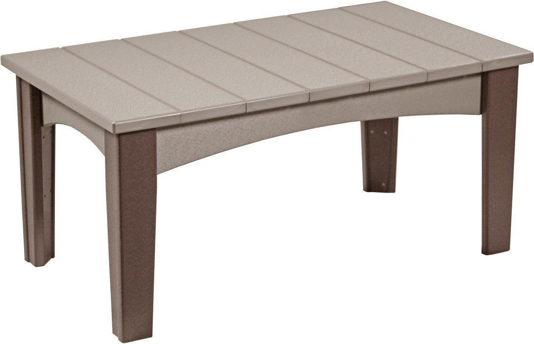 LuxCraft Recycled Plastic Island Coffee Table