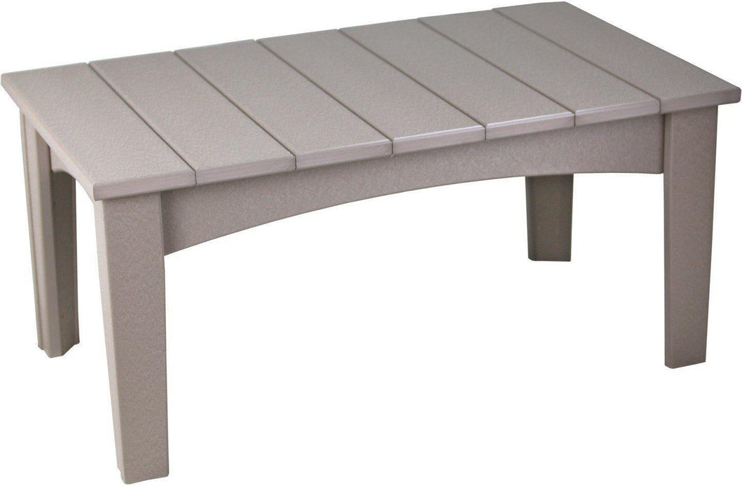 LuxCraft Recycled Plastic Island Coffee Table
