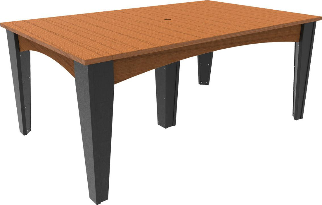 LuxCraft Recycled Plastic 44" x 72" Rectangular Island Dining Height Table