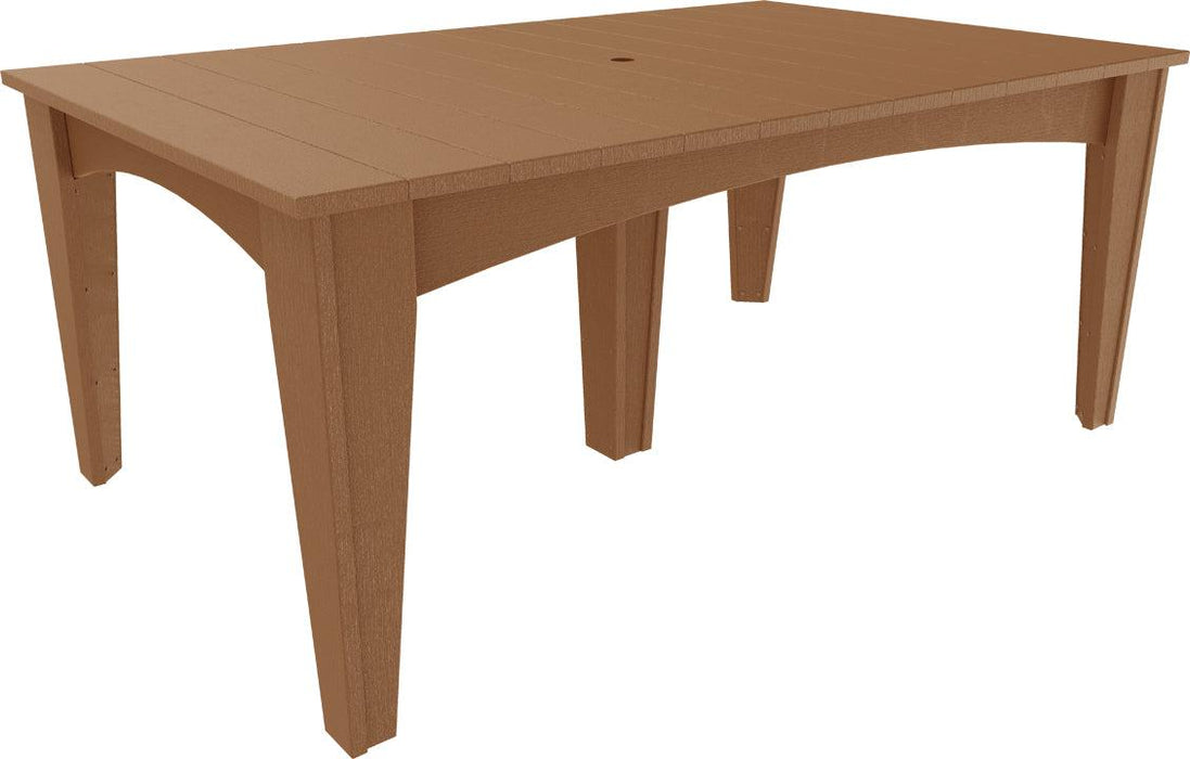 LuxCraft Recycled Plastic 44" x 72" Rectangular Island Dining Height Table