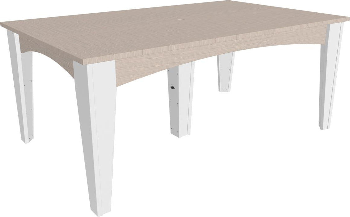 LuxCraft Recycled Plastic 44" x 72" Rectangular Island Dining Height Table