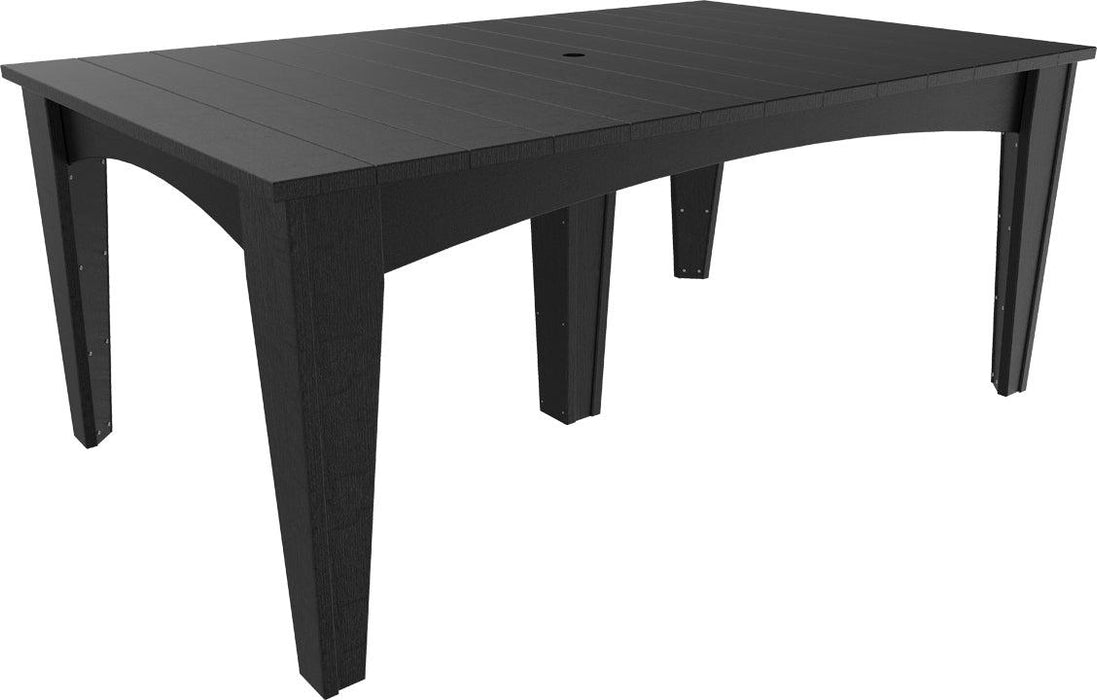 LuxCraft Recycled Plastic 44" x 72" Rectangular Island Dining Height Table