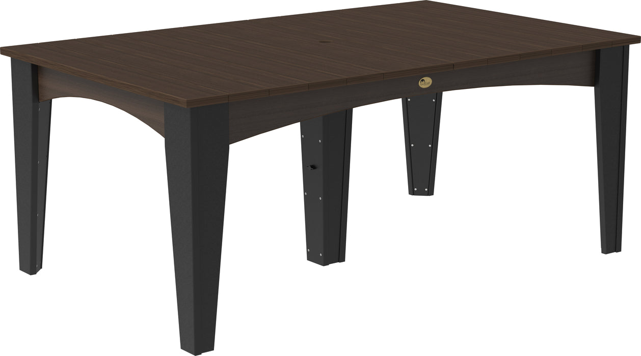 LuxCraft Recycled Plastic 44" x 72" Rectangular Island Dining Height Table
