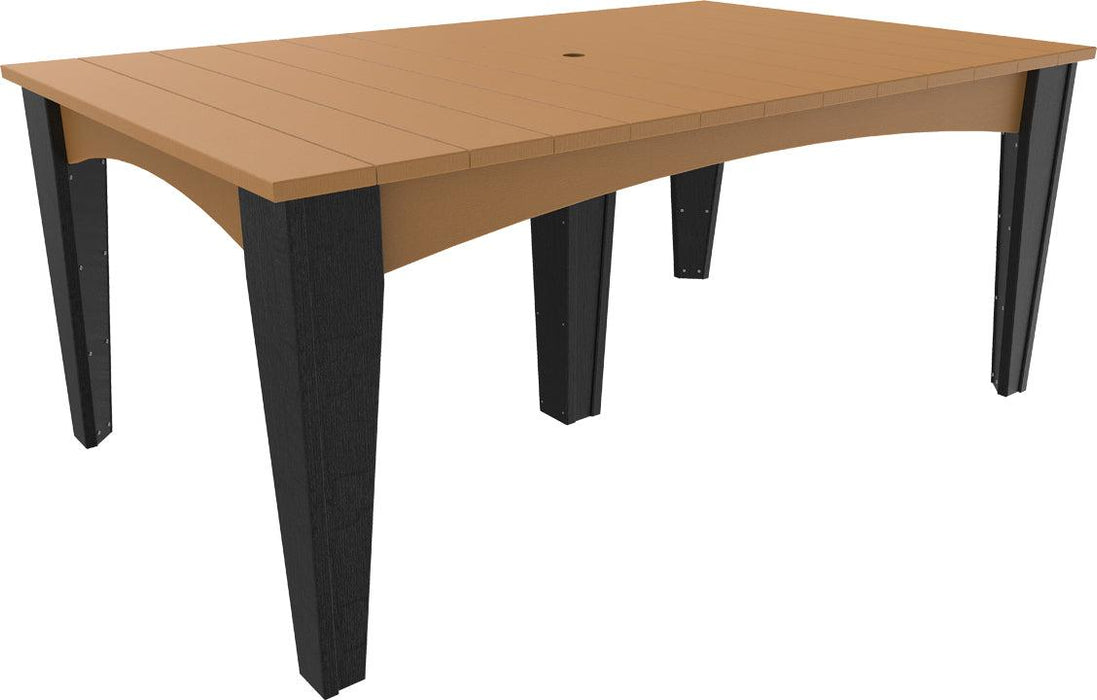LuxCraft Recycled Plastic 44" x 72" Rectangular Island Dining Height Table