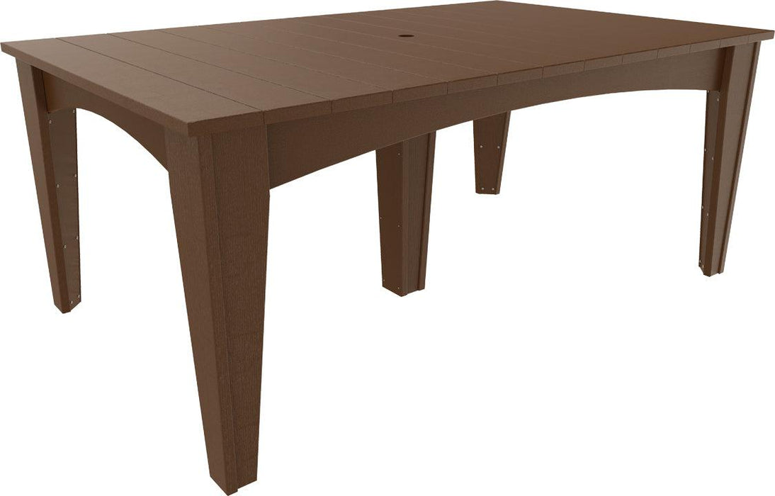 LuxCraft Recycled Plastic 44" x 72" Rectangular Island Dining Height Table