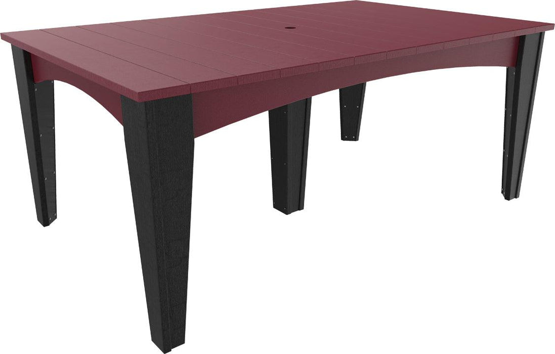 LuxCraft Recycled Plastic 44" x 72" Rectangular Island Dining Height Table