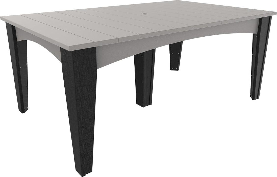 LuxCraft Recycled Plastic 44" x 72" Rectangular Island Dining Height Table