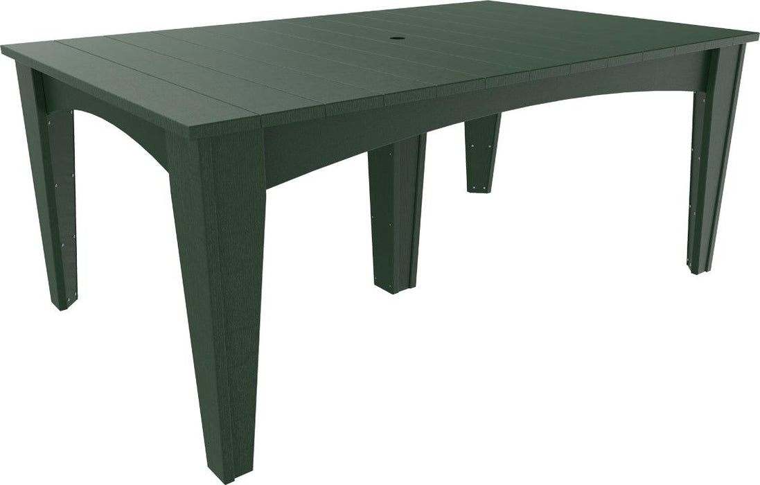 LuxCraft Recycled Plastic 44" x 72" Rectangular Island Dining Height Table