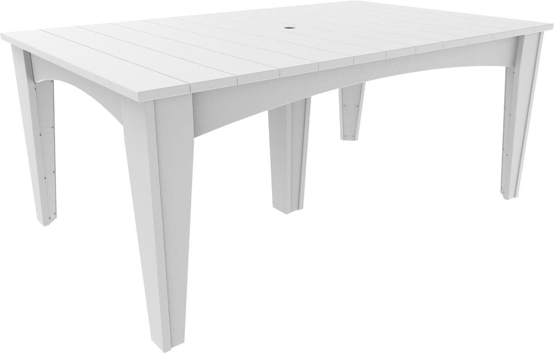 LuxCraft Recycled Plastic 44" x 72" Rectangular Island Dining Height Table