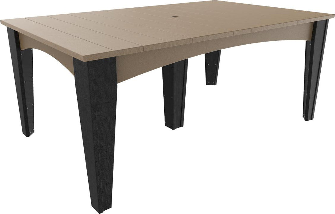 LuxCraft Recycled Plastic 44" x 72" Rectangular Island Dining Height Table