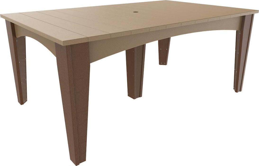 LuxCraft Recycled Plastic 44" x 72" Rectangular Island Dining Height Table