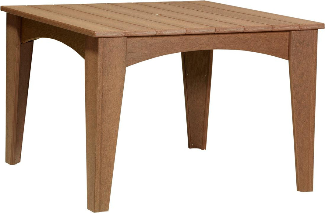 LuxCraft Recycled Plastic 44" Square Island Dining Height Table