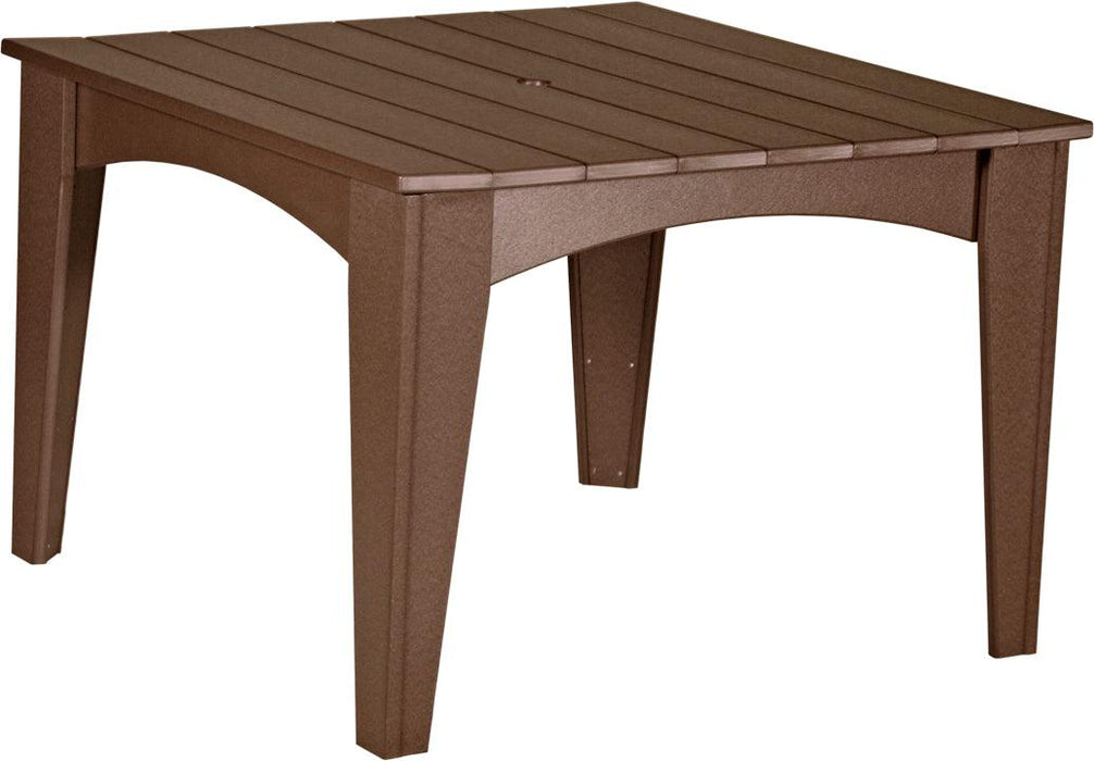 LuxCraft Recycled Plastic 44" Square Island Dining Height Table