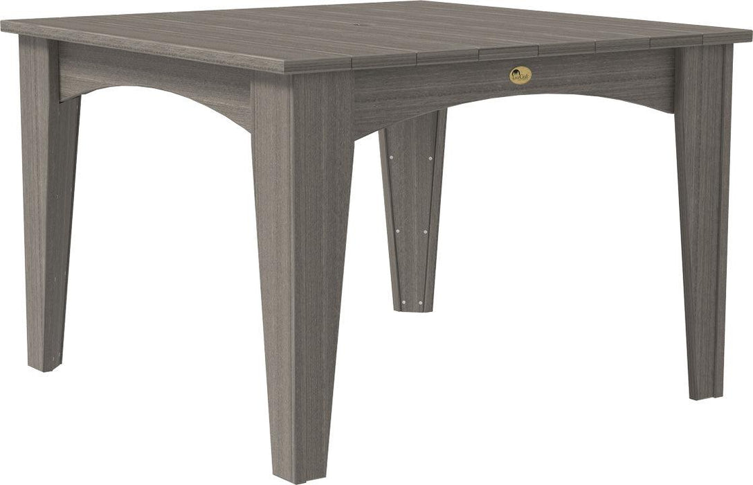 LuxCraft Recycled Plastic 44" Square Island Dining Height Table