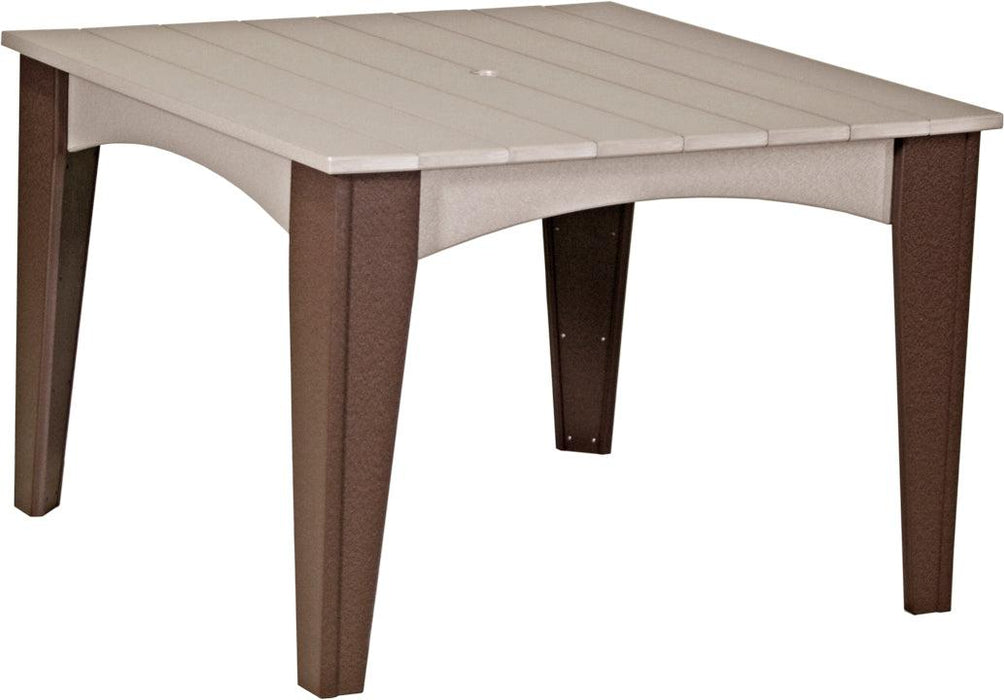 LuxCraft Recycled Plastic 44" Square Island Dining Height Table