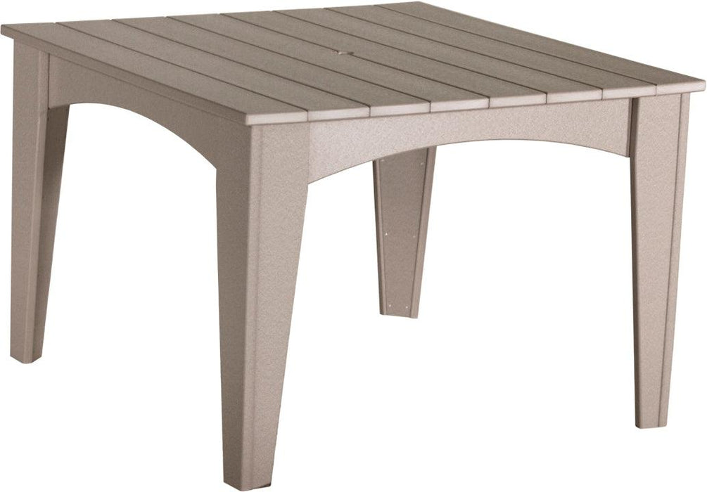 LuxCraft Recycled Plastic 44" Square Island Dining Height Table