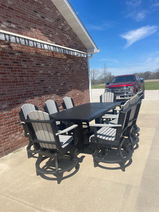 LuxCraft Recycled Plastic Adirondack Swivel Chair (COUNTER HEIGHT)