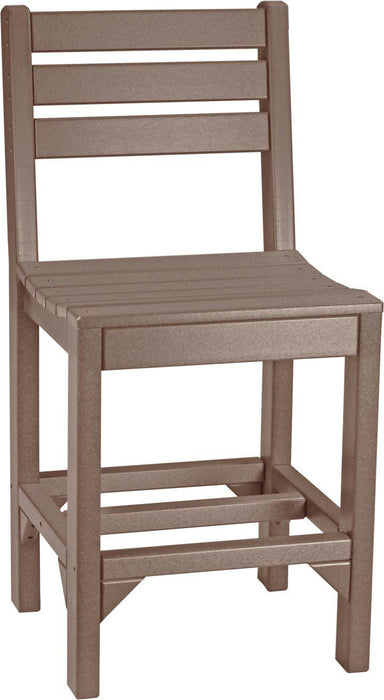 LuxCraft Recycled Plastic Counter Height Island Side Chair