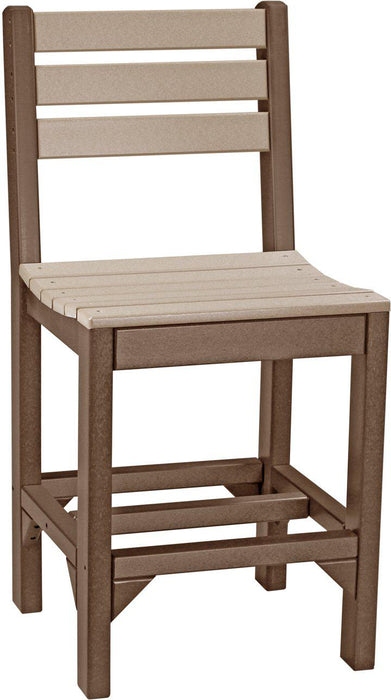 LuxCraft Recycled Plastic Counter Height Island Side Chair