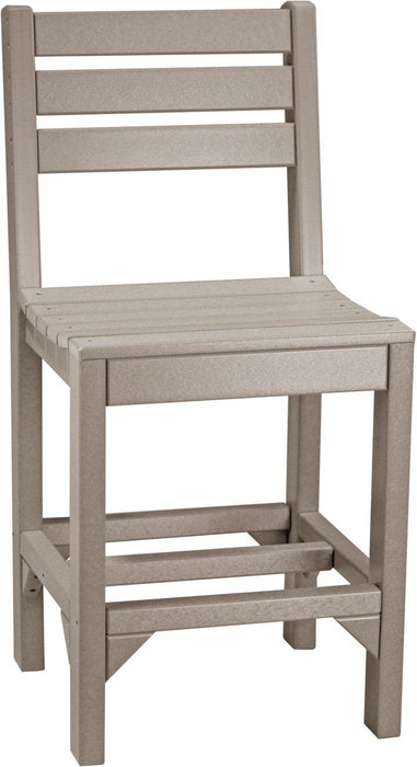 LuxCraft Recycled Plastic Counter Height Island Side Chair