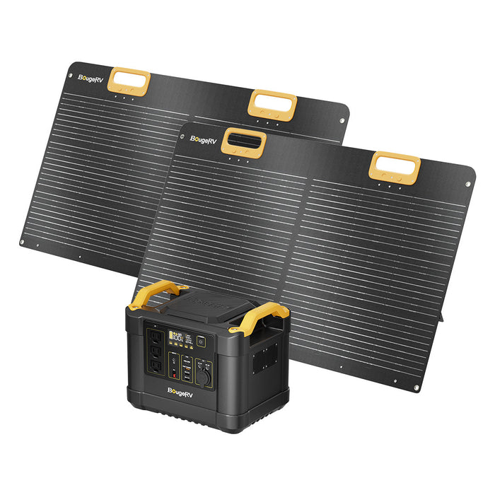 BougeRV LiFePO4 Solar Generator Fort 1000