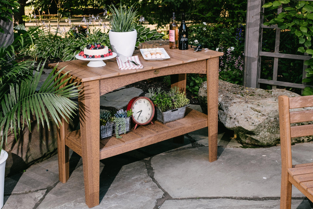 LuxCraft Recycled Plastic Island Buffet Table