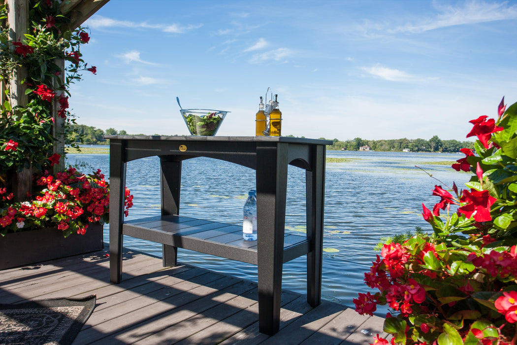 LuxCraft Recycled Plastic Island Buffet Table