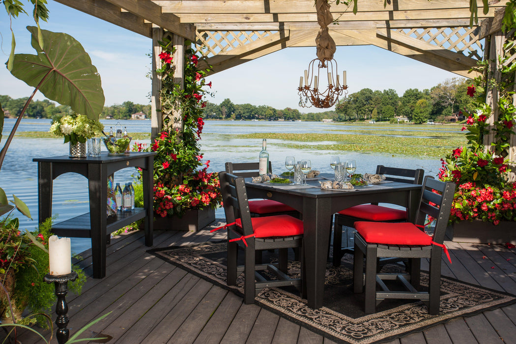 LuxCraft Recycled Plastic 44" Square Island Dining Height Table