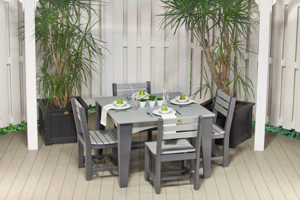 LuxCraft Recycled Plastic 44" Square Island Dining Height Table