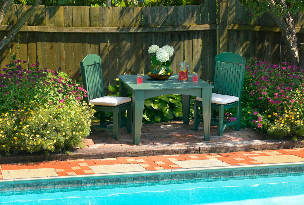 LuxCraft Recycled Plastic 44" Square Island Dining Height Table